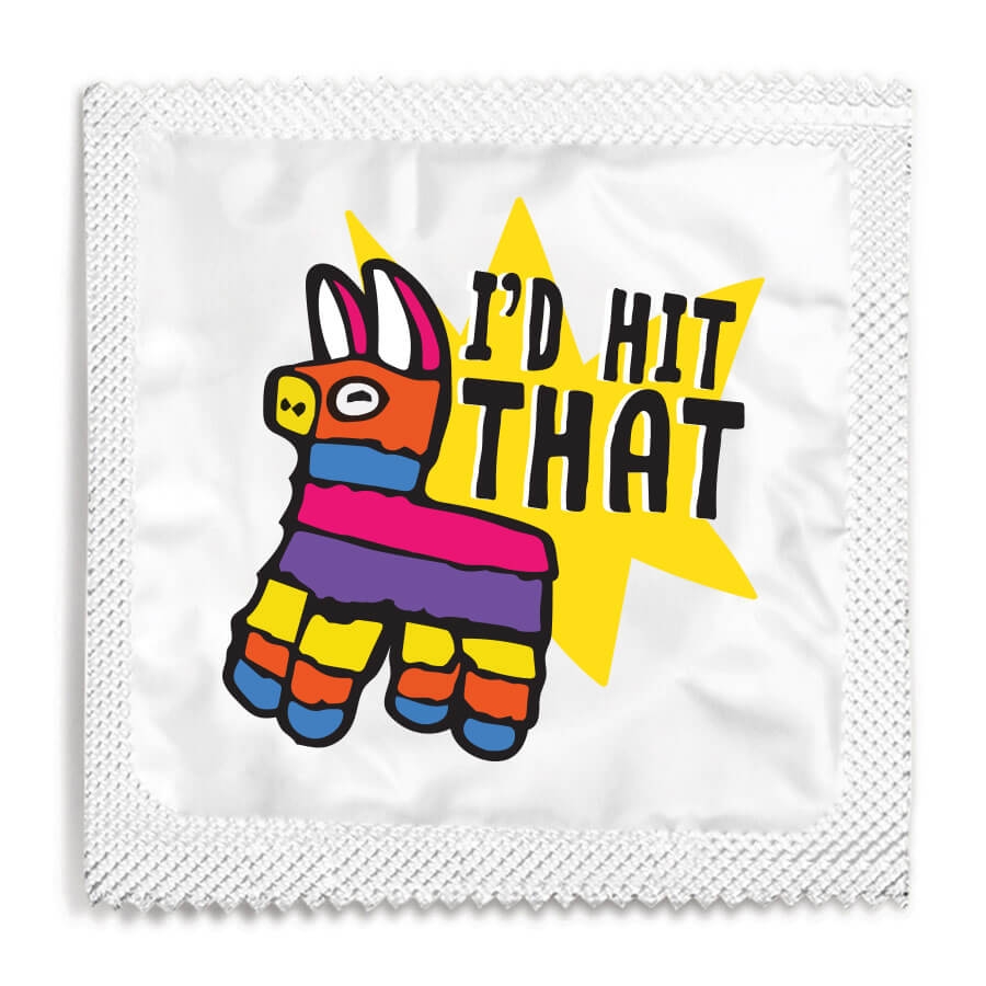 I'd Hit That Pinata Condom, image size:900x900