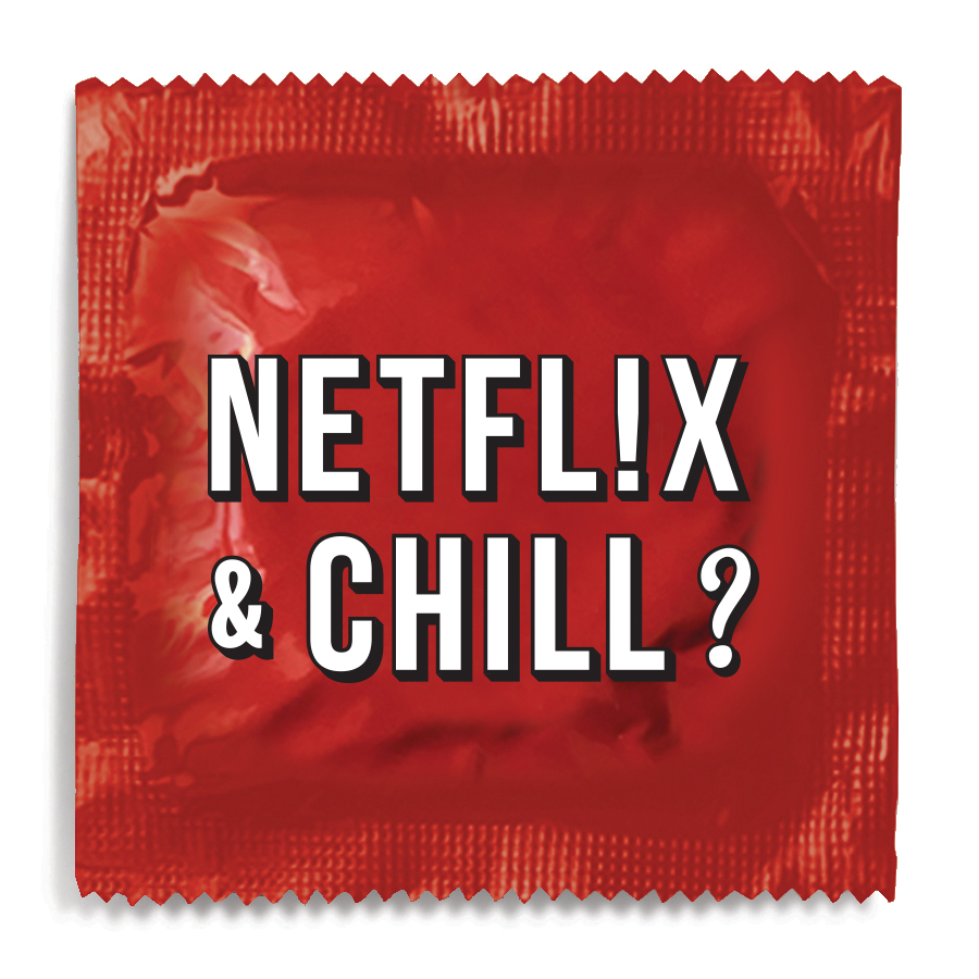 Netflix and Chill Condom - Say It With A Condom, image size:900x900